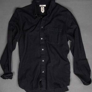 KATO "The Ripper" - Vintage Double Gauze Slim French Seam Shirt - Black